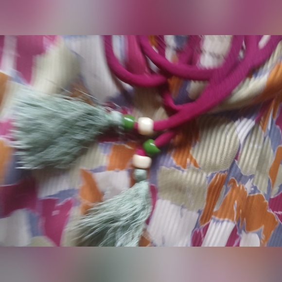 "LACHINE" Colorful Geometric Long Sleeve Dress - Picture 7 of 13